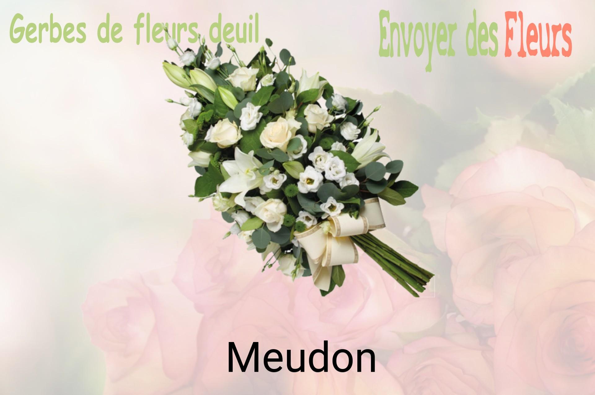 Gerbe de fleurs de deuil livrée à Meudon